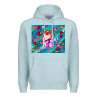 Blue Mist sugar with love Premium Hoodie - AdoDesignShop