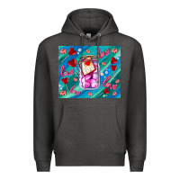 Charcoal Heather sugar with love Premium Hoodie - AdoDesignShop