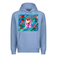 Colony Blue sugar with love Premium Hoodie - AdoDesignShop