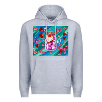 Heather Grey sugar with love Premium Hoodie - AdoDesignShop