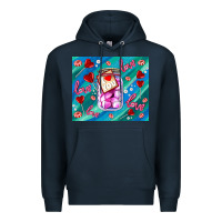 Navy sugar with love Premium Hoodie - AdoDesignShop