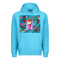 Ocean Blue sugar with love Premium Hoodie - AdoDesignShop