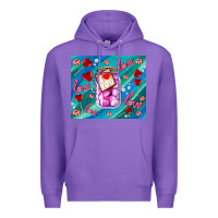 Purple sugar with love Premium Hoodie - AdoDesignShop