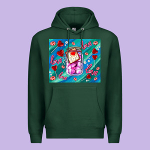 Sugar With Love Premium Hoodie Designed By Adodesignshop