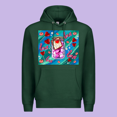 Sugar With Love Premium Hoodie Designed By Adodesignshop