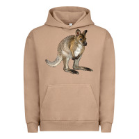 Pigment Burro Hand Drawn Wallaby Animal Urban Hoodie - LillyAllenDesigns
