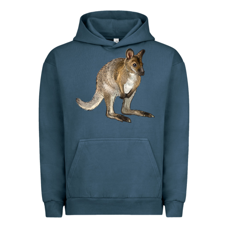 Hand Drawn Wallaby Animal Urban Hoodie by LillyAllenDesigns | Teevron