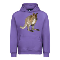 Tulip Hand Drawn Wallaby Animal Urban Hoodie - LillyAllenDesigns