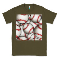 Army Green baseball seamless pattern Classic Tee - BundleAndBundleShop