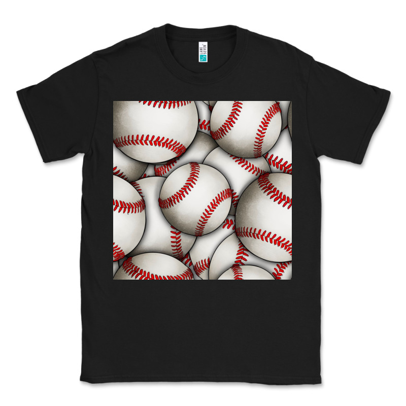 Baseball Seamless Pattern Classic Tee by BundleAndBundleShop | Teevron
