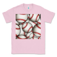 Bubblegum Pink baseball seamless pattern Classic Tee - BundleAndBundleShop