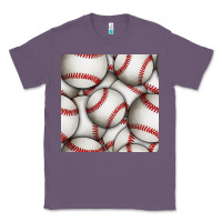 Lavender baseball seamless pattern Classic Tee - BundleAndBundleShop