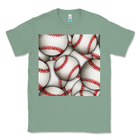 Sage baseball seamless pattern Classic Tee - BundleAndBundleShop