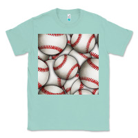 Seafoam baseball seamless pattern Classic Tee - BundleAndBundleShop
