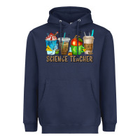 Navy science teacher coffee cups Heavyweight Hoodie - texasbilliewilder