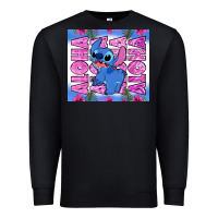 Black aloha stitch Premium Sweatshirt - Zillion Design Studio