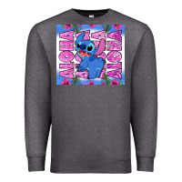 Charcoal Heather aloha stitch Premium Sweatshirt - Zillion Design Studio