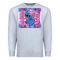 Heather Grey aloha stitch Premium Sweatshirt - Zillion Design Studio