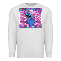 Oatmeal Heather aloha stitch Premium Sweatshirt - Zillion Design Studio