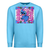 Ocean Blue aloha stitch Premium Sweatshirt - Zillion Design Studio