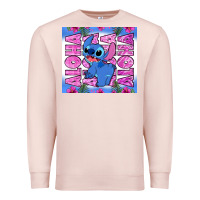 Pale Pink aloha stitch Premium Sweatshirt - Zillion Design Studio