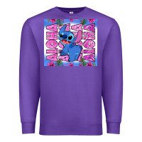 Purple aloha stitch Premium Sweatshirt - Zillion Design Studio