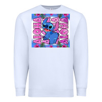 White aloha stitch Premium Sweatshirt - Zillion Design Studio