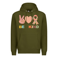 Army Green Be Kind Premium Hoodie - Bettercallsaul