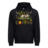 Black let's go camping Urban Hoodie - BarkalooDesign