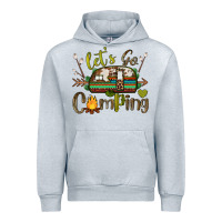 Heather Grey let's go camping Urban Hoodie - BarkalooDesign
