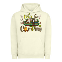 Pigment Pistachio let's go camping Urban Hoodie - BarkalooDesign