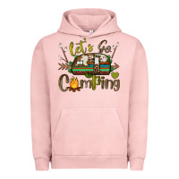 Pigment Salmon let's go camping Urban Hoodie - BarkalooDesign