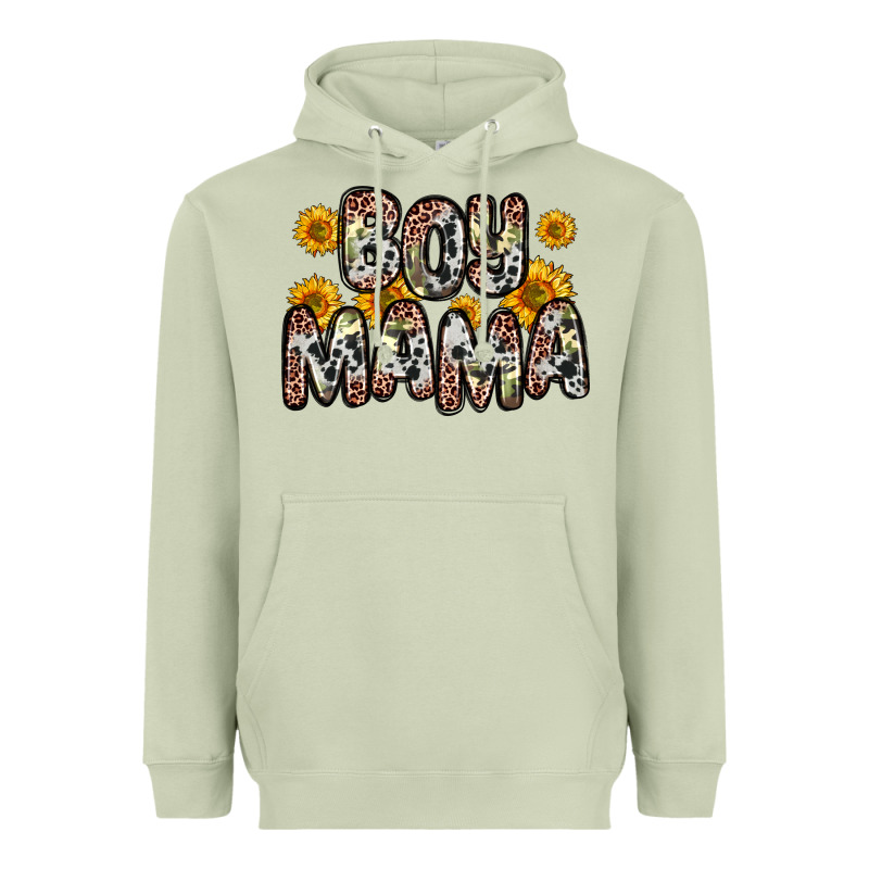 Boy Mama Heavyweight Hoodie by Zillion Design Studio | Teevron