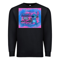 Black touch me and i will bite you stitch Premium Sweatshirt - Zillion Design Studio
