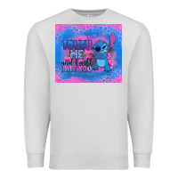 Dove Grey touch me and i will bite you stitch Premium Sweatshirt - Zillion Design Studio