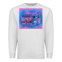 Oatmeal Heather touch me and i will bite you stitch Premium Sweatshirt - Zillion Design Studio