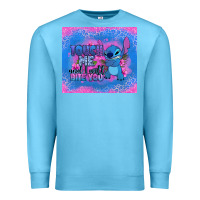 Ocean Blue touch me and i will bite you stitch Premium Sweatshirt - Zillion Design Studio