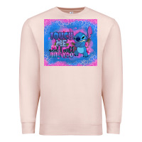 Pale Pink touch me and i will bite you stitch Premium Sweatshirt - Zillion Design Studio