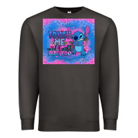 Smoke touch me and i will bite you stitch Premium Sweatshirt - Zillion Design Studio