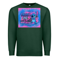 Sports Green touch me and i will bite you stitch Premium Sweatshirt - Zillion Design Studio