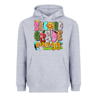 Heather Grey second grade energy Heavyweight Hoodie - texasbilliewilder