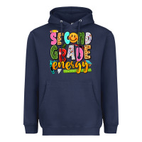 Navy second grade energy Heavyweight Hoodie - texasbilliewilder