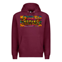 Burgundy national hispanic heritage month license plate Premium Hoodie - BundleAndBundleShop