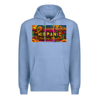 Colony Blue national hispanic heritage month license plate Premium Hoodie - BundleAndBundleShop