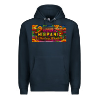 Navy national hispanic heritage month license plate Premium Hoodie - BundleAndBundleShop