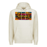 Oatmeal Heather national hispanic heritage month license plate Premium Hoodie - BundleAndBundleShop
