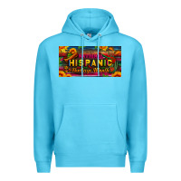 Ocean Blue national hispanic heritage month license plate Premium Hoodie - BundleAndBundleShop