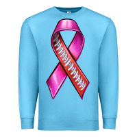 Ocean Blue Breast Cancer Ribbon American Football Premium Sweatshirt - texasbilliewilder