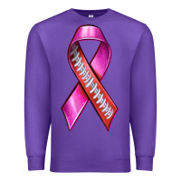 Purple Breast Cancer Ribbon American Football Premium Sweatshirt - texasbilliewilder