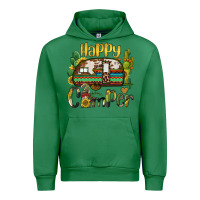 Emerald happy camper caravan and gnome Urban Hoodie - BarkalooDesign